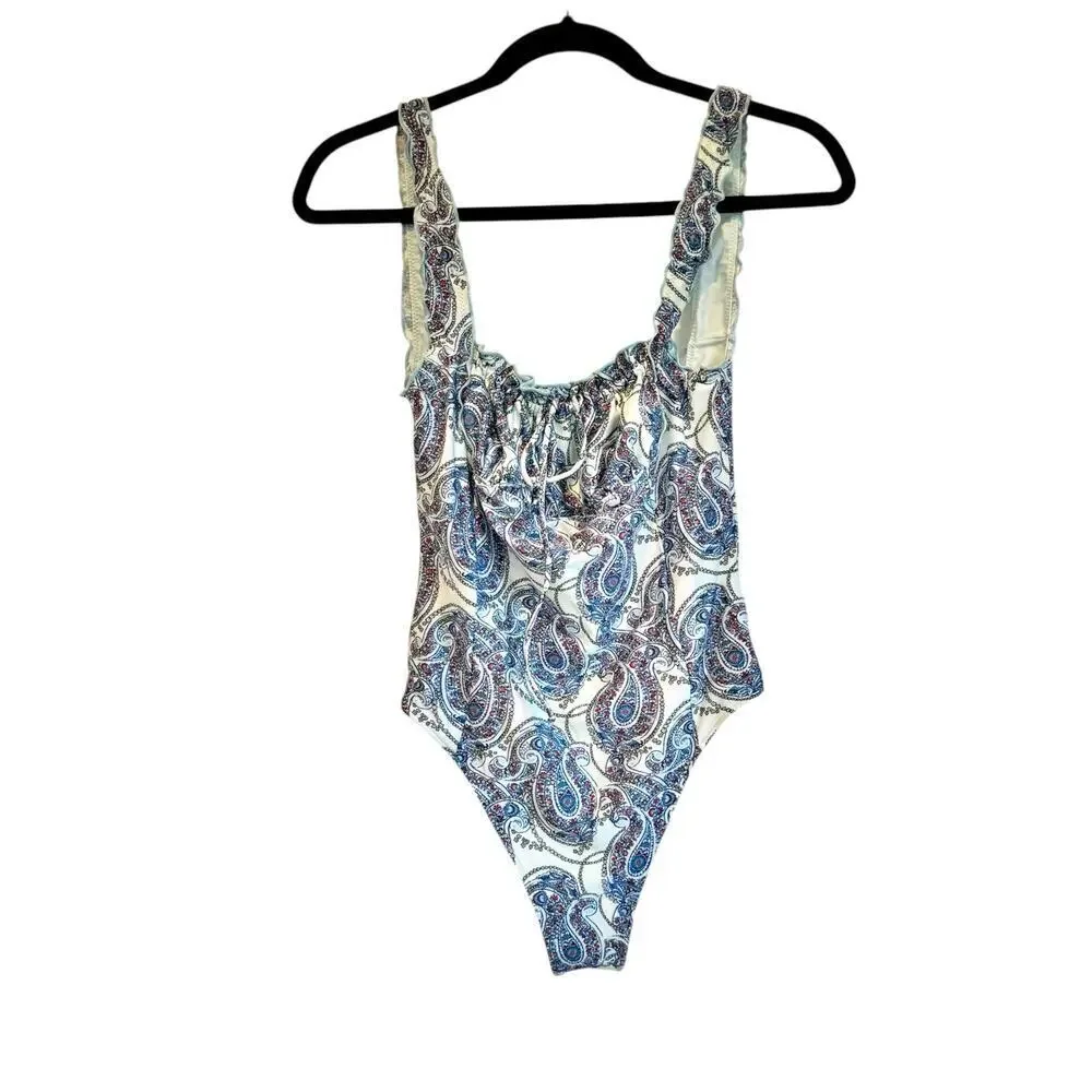 Frankies Bikinis Women's Fawn Shine One Piece Swimsuit Paradiso Paisley SZ L NWT
